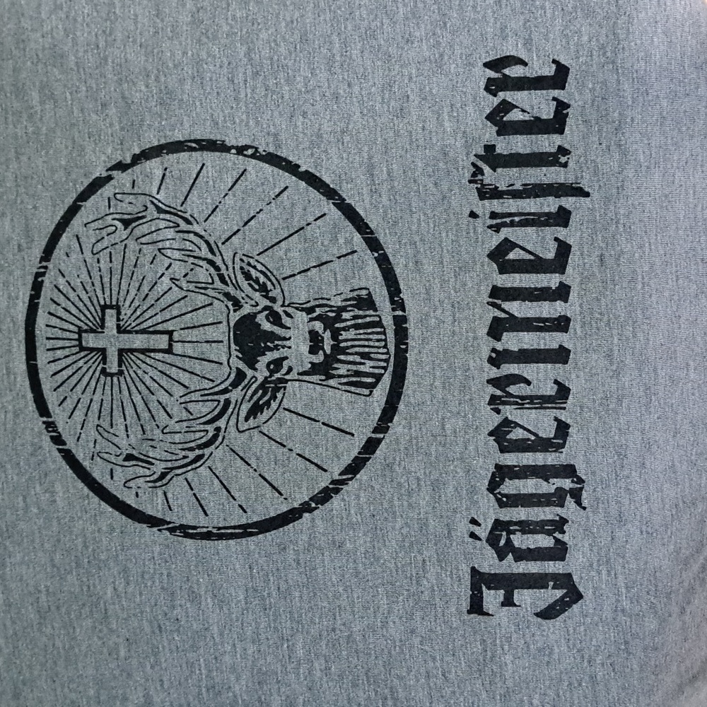 COPY - Jagermeister Gray T-shirt with free flask, shot glass or similar LG & XL